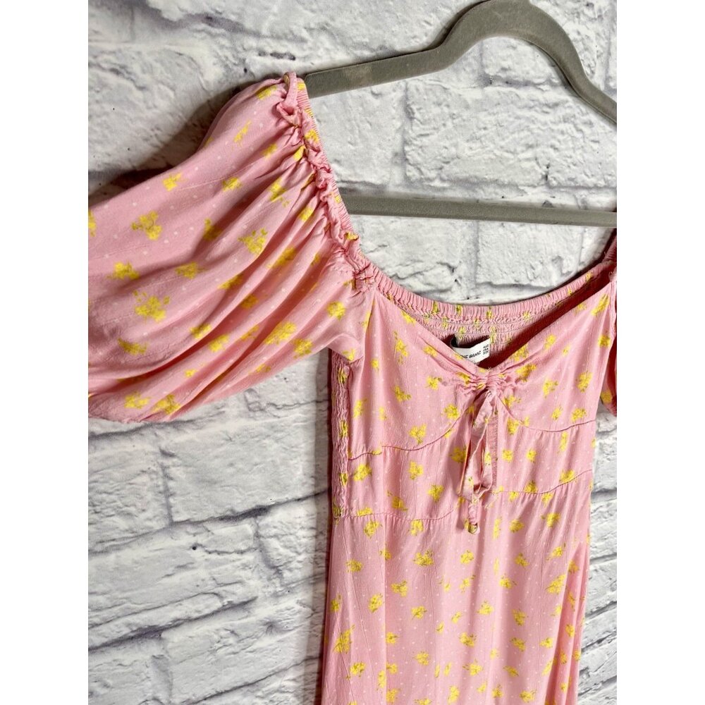 FAITHFULL THE BRAND Women's Pink Floral Luda Square Neck Dress US 2 - Picture 2 of 6